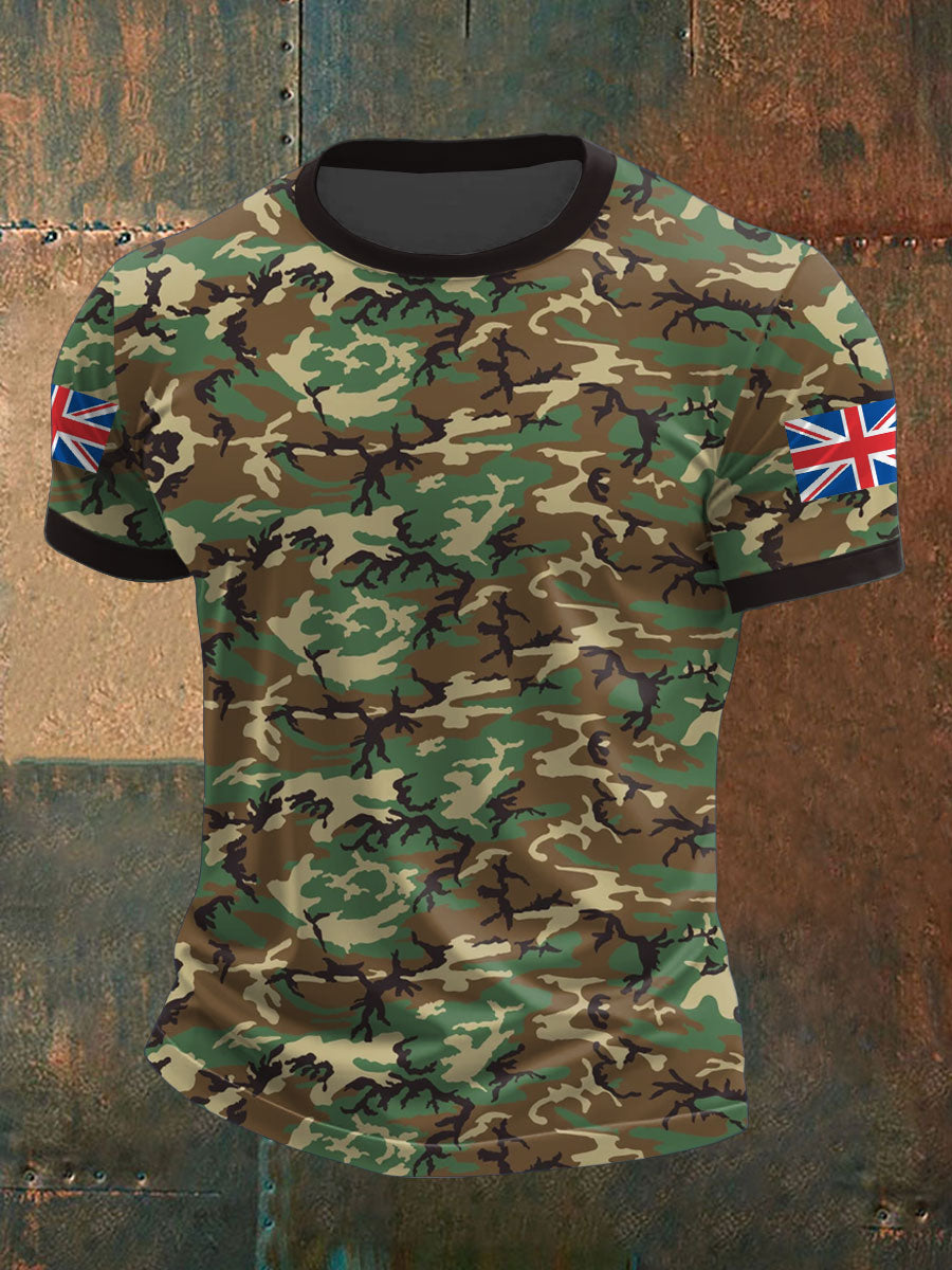 Men's UK MTP Camouflage Remembrance Day Printed T-shirt