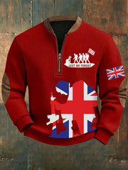 Men's Remembrance Day Lest We Forget Printed Sweatshirt-4