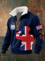 Men's Remembrance Day Lest We Forget Printed Sweatshirt-1