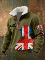 Men's Remembrance Day Lest We Forget Printed Sweatshirt-4