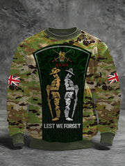 Men's Remembrance Day Lest We Forget Crew Neck Sweatshirt