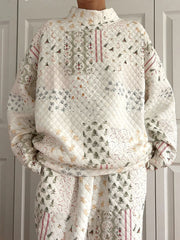 Women's Christmas sweatshirt and long pants sets-2