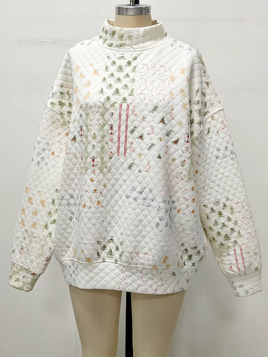 Women's Christmas sweatshirt and long pants sets-4