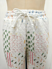Women's Christmas sweatshirt and long pants sets-10