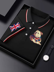 Men's Vintage England Flag Casual Shirt-2