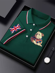 Men's Vintage England Flag Casual Shirt-4