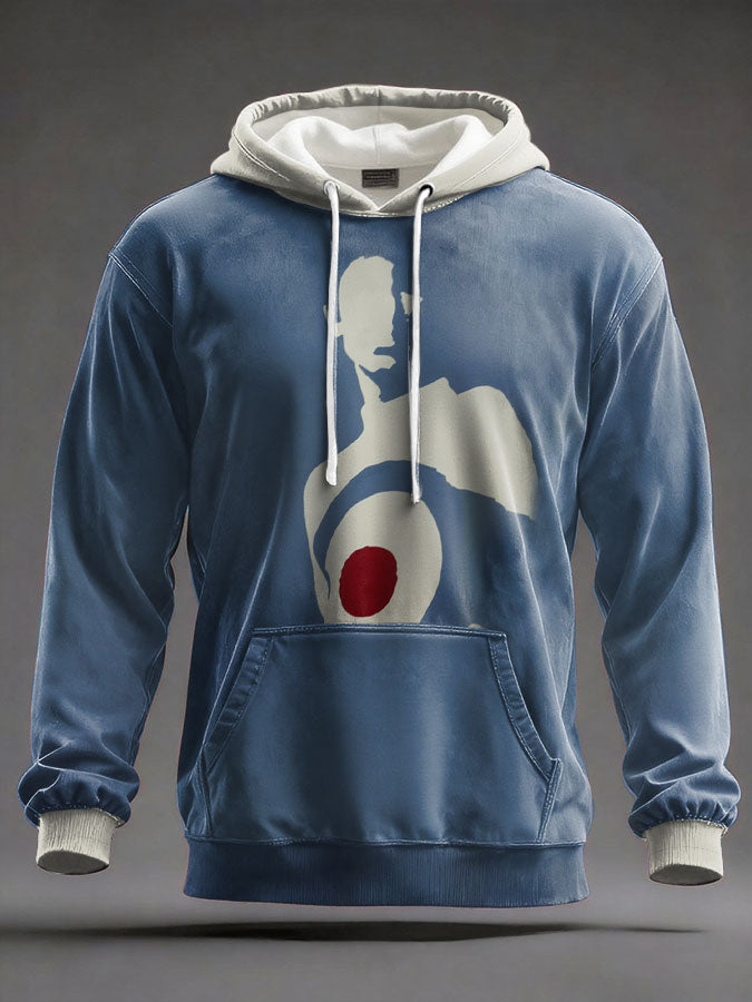 Men's UK Mod Music Lover Printed Hoodie