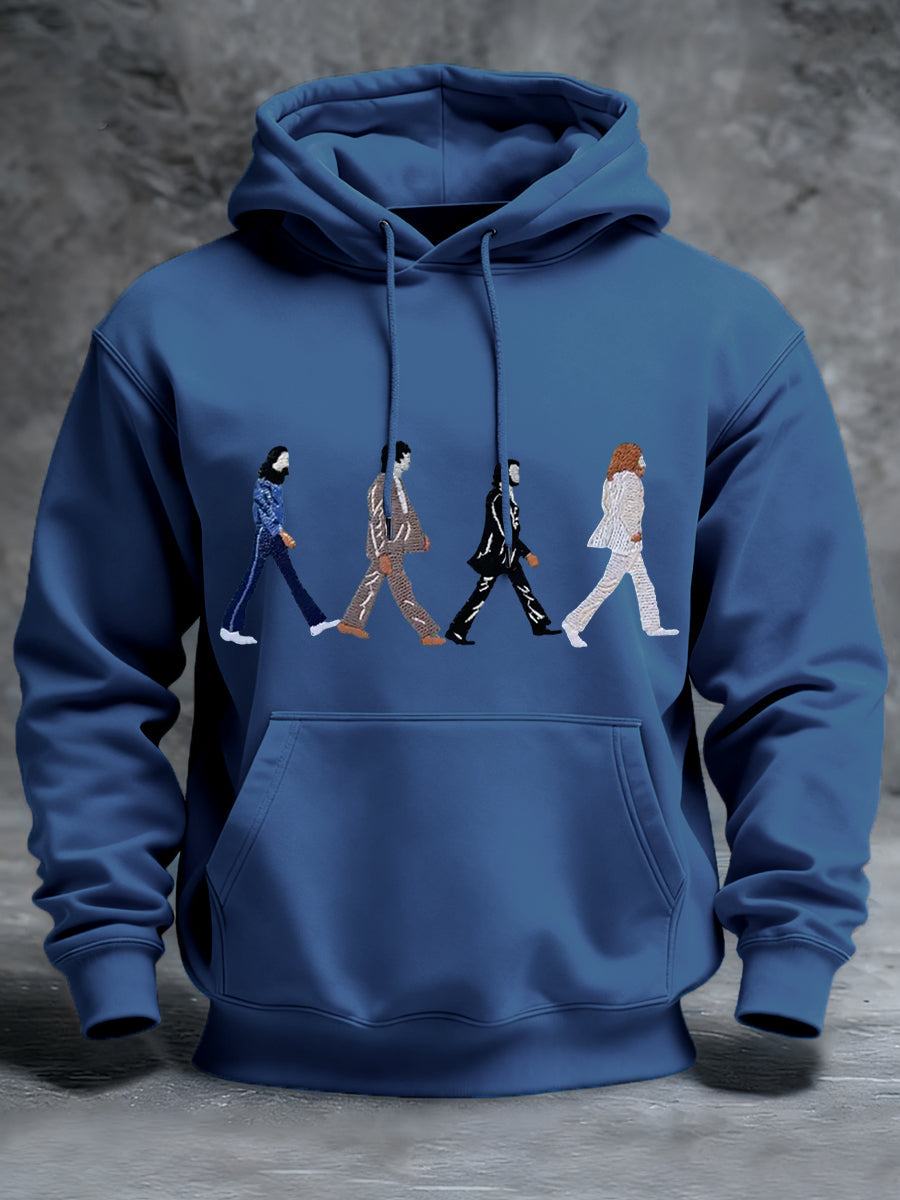 Men's Classic Legendary Rock Band Print Gift For Fans Casual Hoodie