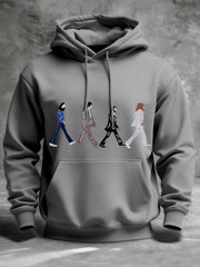 Men's Classic Legendary Rock Band Print Gift For Fans Casual Hoodie-2