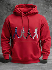 Men's Classic Legendary Rock Band Print Gift For Fans Casual Hoodie-4