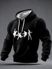 Men's Classic Legendary Rock Band Print Gift For Fans Casual Checkered Hoodie-1