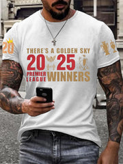 Men's Football 24/25 20th Champion Printed T-shirt-1