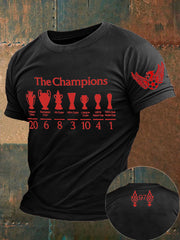 Men's Football 24/25 20th Champion Printed T-shirt-2