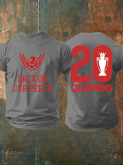 Men's Football 24/25 20th Champion Printed T-shirt-3