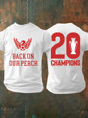 Men's Football 24/25 20th Champion Printed T-shirt-1