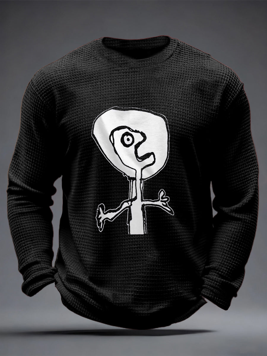 Men's Rock Music Inspired Waffle Top