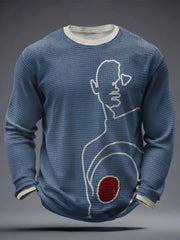 Men's UK Mod Music Lover Printed Waffle Tops