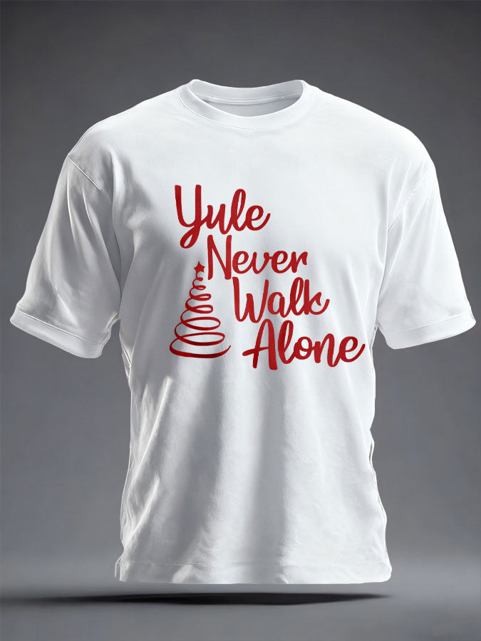 Unisex UK Football Lover Christmas Printed T-shirt-1