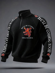 Men's UK Scotland Football Lover We'll Be Coming 2026 Printed Sweatshirt-2