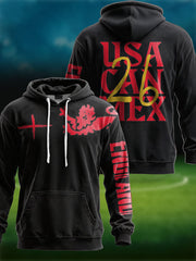 Unisex UK England Football Lover It's Coming Back 2026 Printed Hoodie-2