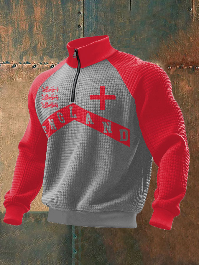 Men's UK England Football Lover It's Coming Back 2026 Printed Sweatshirt-2