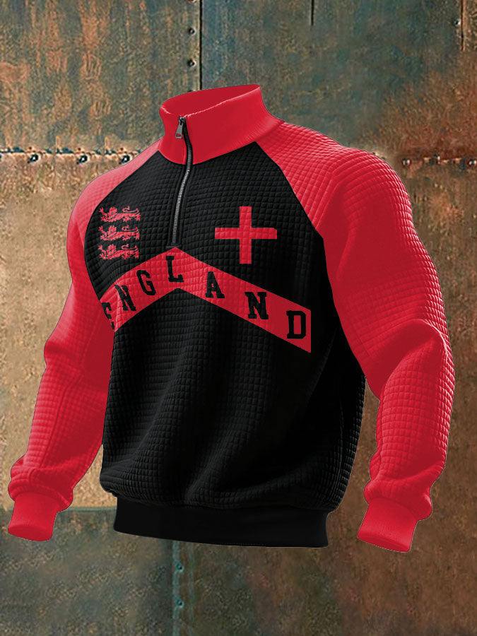 Men's UK England Football Lover It's Coming Back 2026 Printed Sweatshirt-1