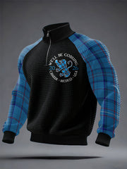 Men's UK Scotland Football Lover We'll Be Coming 2026 Printed Sweatshirt-1