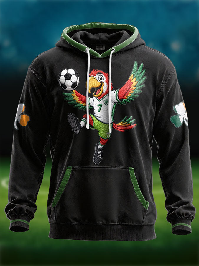 Unisex Ireland Football Lover 2026 Printed Hoodie-2
