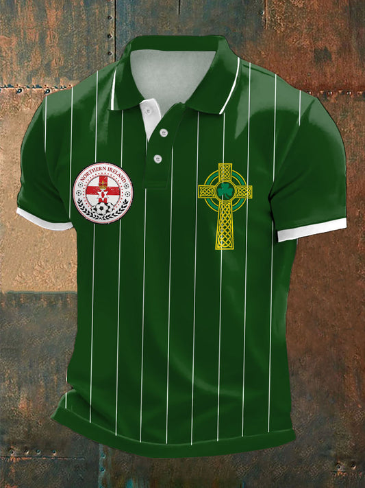 Men's Northern Ireland Football Lover Printed Casual Tops