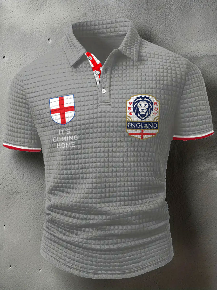 Men's England Football Lover It's Coming Home 2026 Printed Casual Tops-2