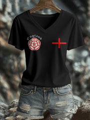 Women's England Football Lover It's Coming Home 2026 Printed T-shirt-1