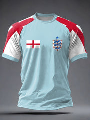 Men's UK Football Lover England  2026 Printed short sleeve t-shirt-2