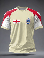 Men's UK Football Lover England  2026 Printed short sleeve t-shirt-4