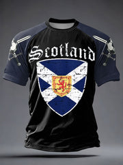 Men's UK Football Lover Scotland Printed short sleeve t-shirt-1