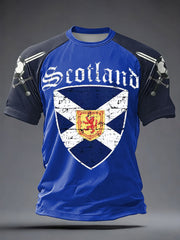Men's UK Football Lover Scotland Printed short sleeve t-shirt-2