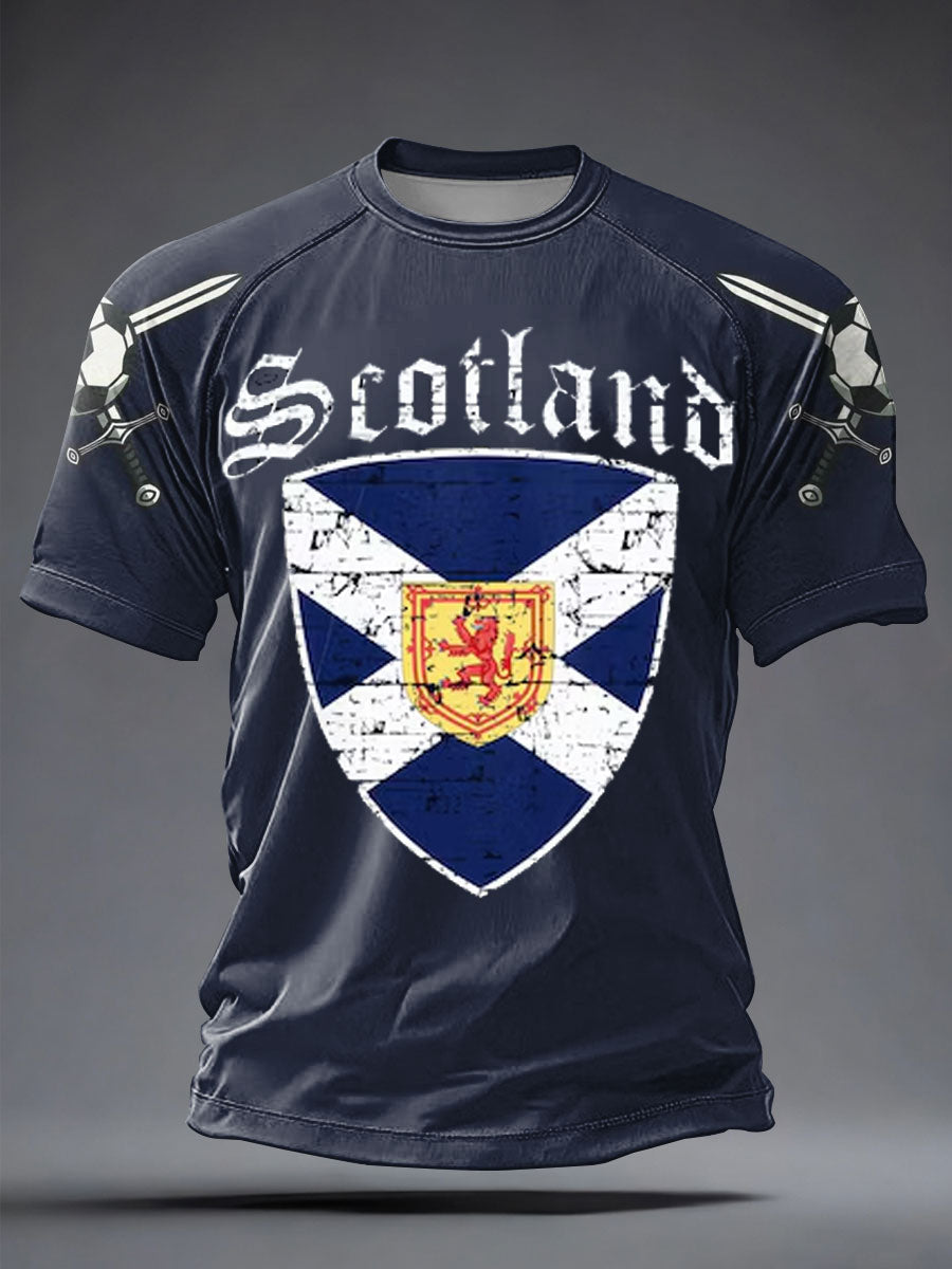 Men's UK Football Lover Scotland Printed short sleeve t-shirt
