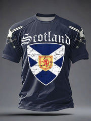 Men's UK Football Lover Scotland Printed short sleeve t-shirt