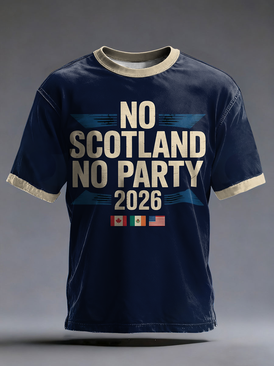 Men's UK Football Lover Scotland 2026 Printed short sleeves t-shirt