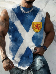 Men's UK Football Lover Scotland Printed vests