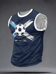 Men's Scotland Football Lover Tartan Army Printed Tank Tops