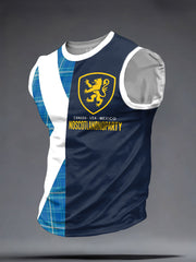Men's Scotland Football Lover Tartan Army Printed Tank Tops