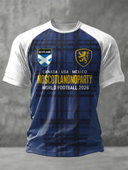 Unisex Scotland Football Lover Tartan Army Printed T-shirt