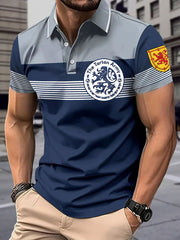 Men's Scotland Football Lover Tartan Army Printed Casual Tops