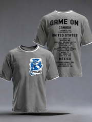 Men's UK Football Lover Scotland 2026 Printed  short sleeves t-shirt