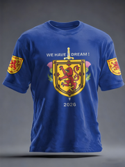 Men's UK Football Lover Scotland Printed  imitation cotton short-sleeved T-shirt