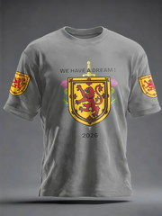 Men's UK Football Lover Scotland Printed  imitation cotton short-sleeved T-shirt