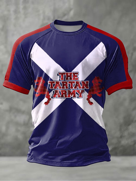 Men's UK Football Lover Scotland Printed short sleeve t-shirt