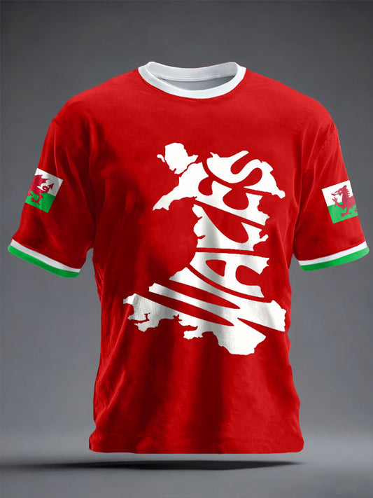 Unisex St David's Day Wales Proud Printed T-shirt