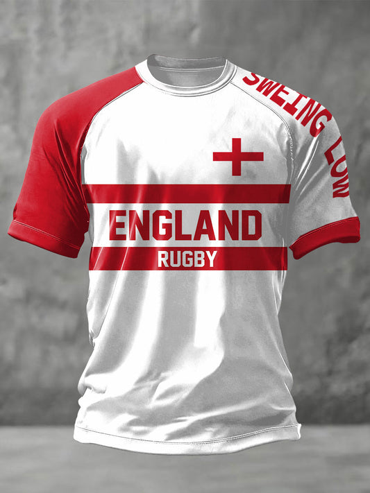 Men's England Rugby Lover Printed T-shirt