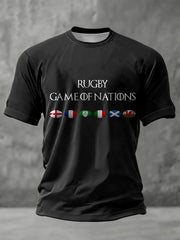 Unisex Rugby Lover Printed T-shirt